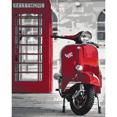 Картина по номерам Легендарная Vespa Идейка KHO2155