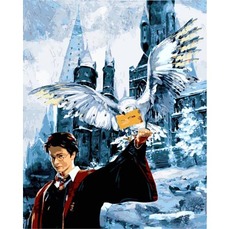 Картина раскраска Babylon Гарри Поттер Письмо из Хогвартса  VP1118 40 х 50 см