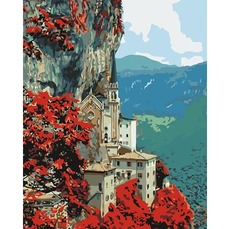 Картина раскраска Madonna della Corona Идейка KHO2258 40 х 50см