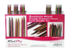 Набір дерев’яних шкарпеткових спиць 10 см Symfonie Wood KnitPro 20650 