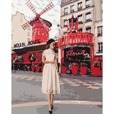 KH4657 Рисование по номерам Moulin Rouge Идейка