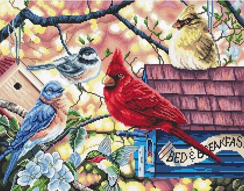 L8062 Набір для вишивання хрестиком Springtime Songbirds