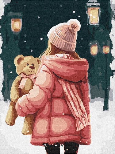 KHO8321 Малювання по номерам На зимовій прогулянці ©art_selena_ua Ідейка