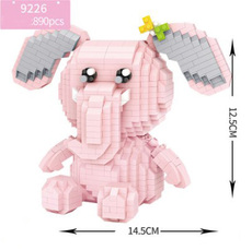 Конструктор Loz mini blocks 9226 Розовый слоник