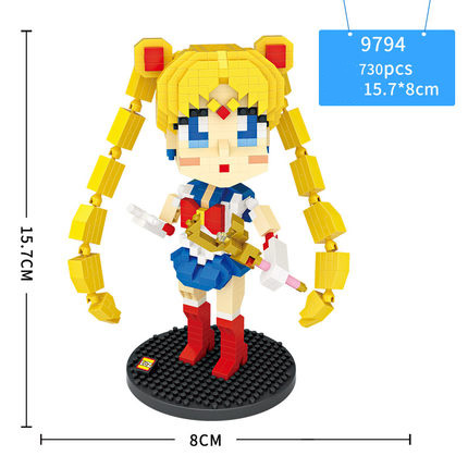 Конструктор Loz mini blocks 9794 Девочка самурай