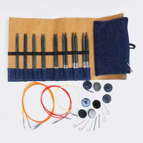 Набір дерев’яних знімних спиць Indigo Wood KnitPro 20643 