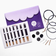 Набір дерев’яних знімних спиць Deluxe Jadore Cubics KnitPro 19301 