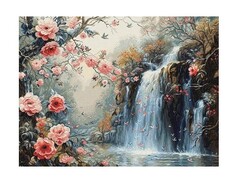 Кристалічний водоспад Набір для вишивання хрестиком Luca-S B708