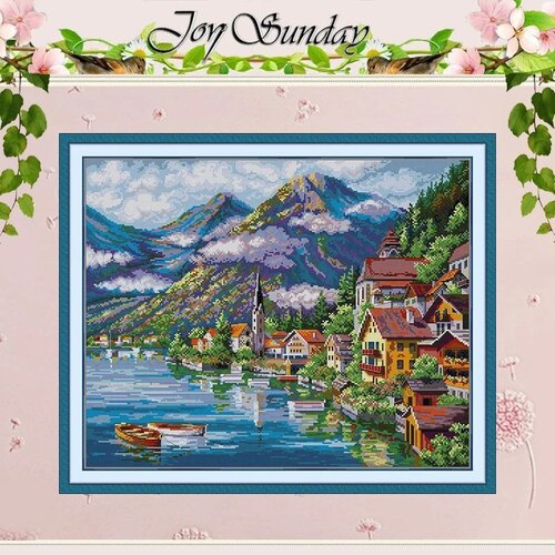 JoySunday Набір для вишивання Alpine Village
