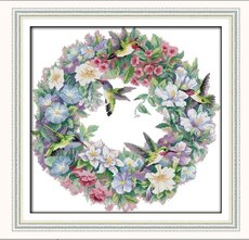 JoySunday  Набір для вишивання Вінок The Art Of Hummingbird