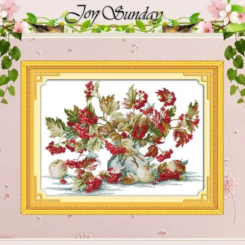 JoySunday Набір для вишивання Little Red Fruit