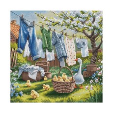 Набір для вишивання хрестиком AVA P159 Весна на фермі. Spring at the Farm
