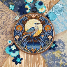 Набір для вишивання Stitching Land Art Nouveau 021 Синя чапля