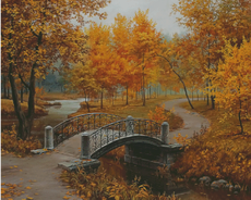 Набір для вишивання Gallery Stitch 023 Осінь в старому парку