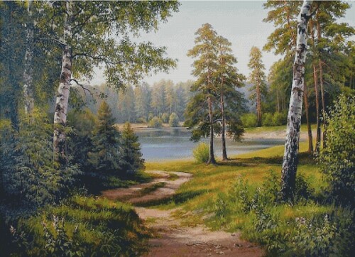 Набір для вишивання Gallery Stitch 031 Стежка через ліс